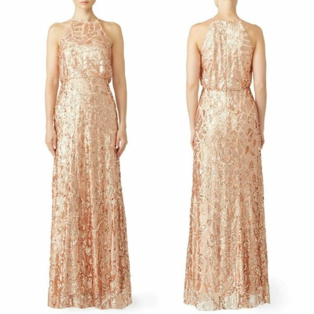 Donna Morgan Tiffany Sequin Gown Size 2